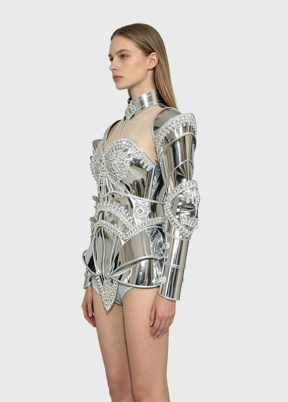Chrome Valkyrie — Mirror Armour Rave Set